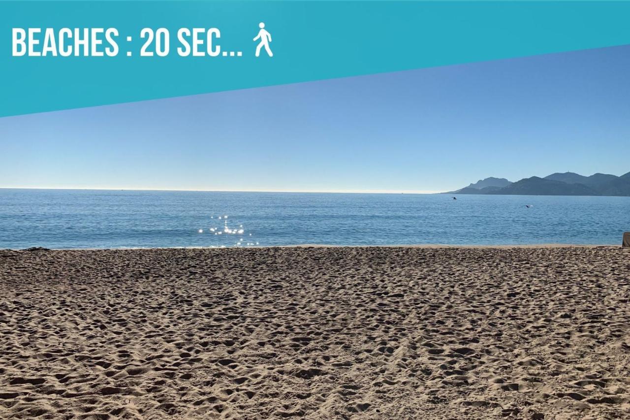Vue Mer Panoramique, Clim, Balcon Et Plages アンティーブ エクステリア 写真
