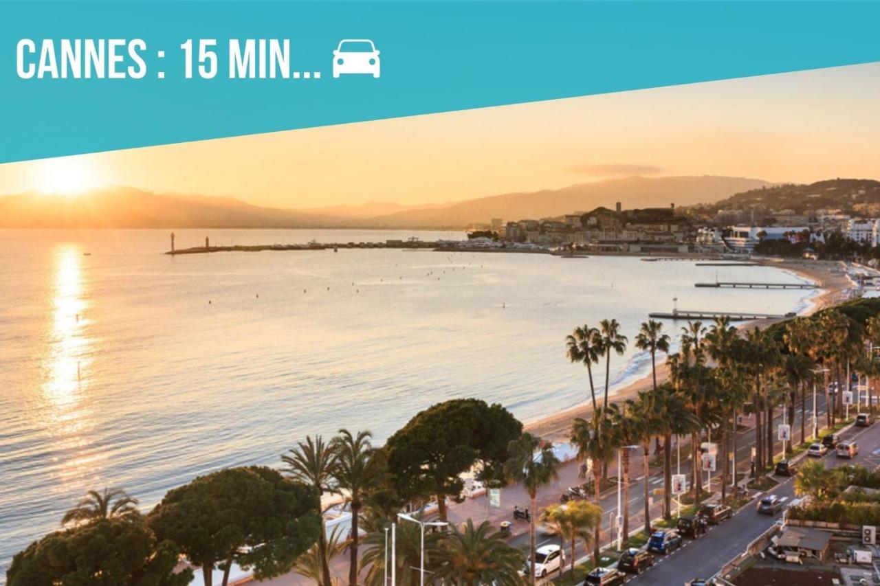 Vue Mer Panoramique, Clim, Balcon Et Plages アンティーブ エクステリア 写真